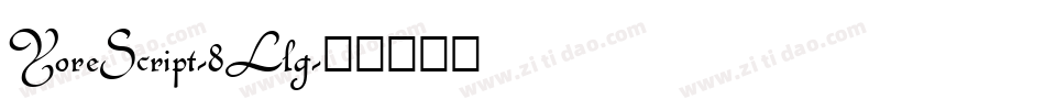 YoreScript-8Llg字体转换