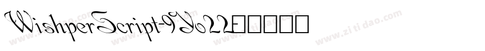 WishperScript-9Yo22字体转换