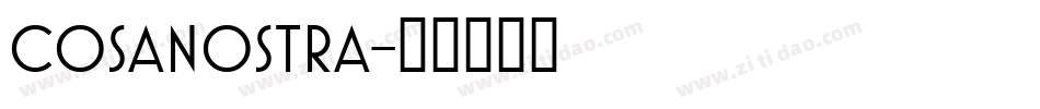 CosaNostra字体转换
