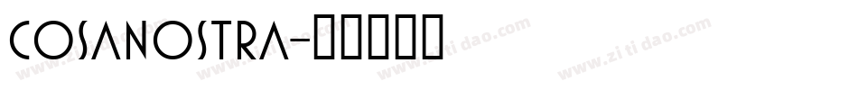 CosaNostra字体转换
