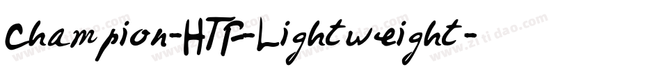 Champion-HTF-Lightweight字体转换