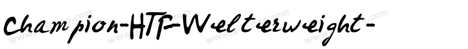 Champion-HTF-Welterweight字体转换