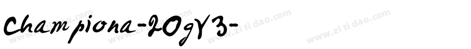 Championa-2OgY3字体转换