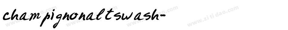 champignonaltswash字体转换