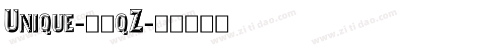 Unique-16qZ字体转换