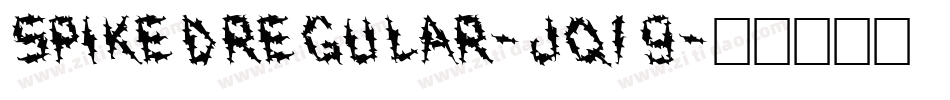 SpikedRegular-jq19字体转换