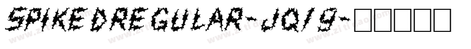 SpikedRegular-jq19字体转换