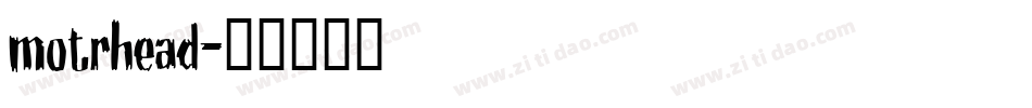 motrhead字体转换
