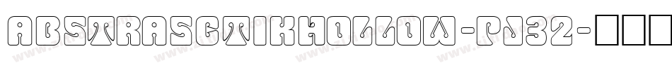 AbstrasctikHollow-Pj32字体转换