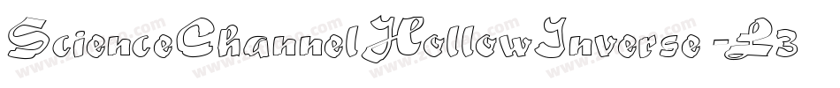 ScienceChannelHollowInverse-L33o4字体转换