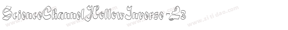 ScienceChannelHollowInverse-L33o4字体转换