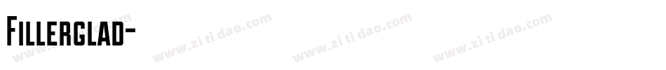 Fillerglad字体转换