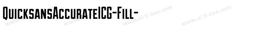 QuicksansAccurateICG-Fill字体转换