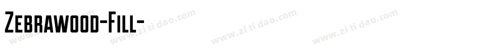 Zebrawood-Fill字体转换