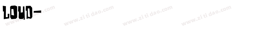 louD字体转换