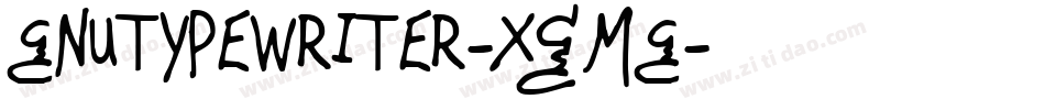Gnutypewriter-XgMG字体转换