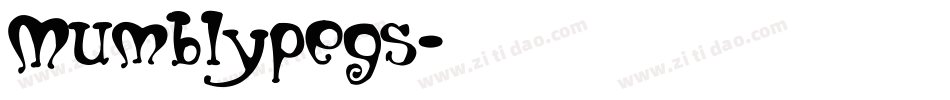 Mumblypegs字体转换