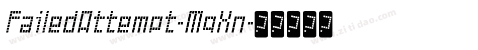 FailedAttempt-MqXn字体转换