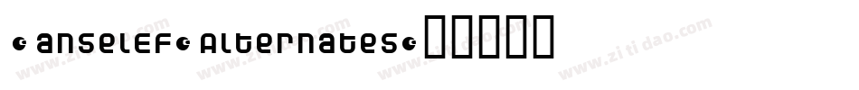 HanselEF-Alternates字体转换