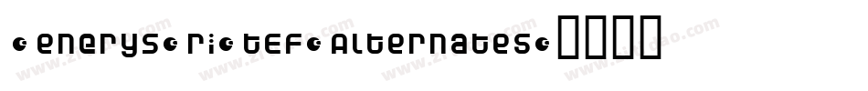 PendryScriptEF-Alternates字体转换