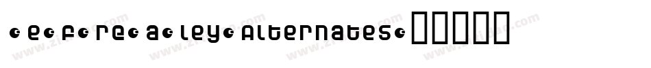WexfordOakley-Alternates字体转换