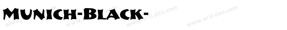 Munich-Black字体转换