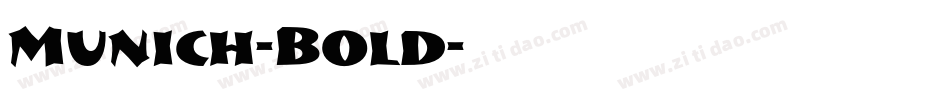 Munich-Bold字体转换