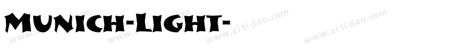 Munich-Light字体转换