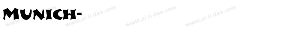 Munich字体转换