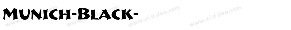 Munich-Black字体转换