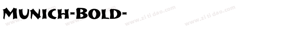 Munich-Bold字体转换