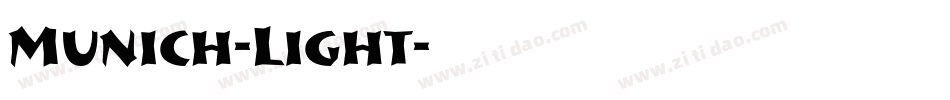 Munich-Light字体转换