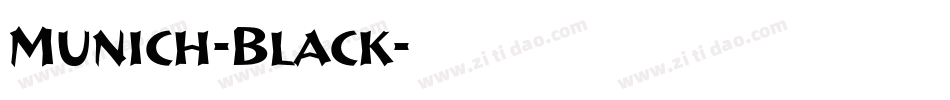 Munich-Black字体转换
