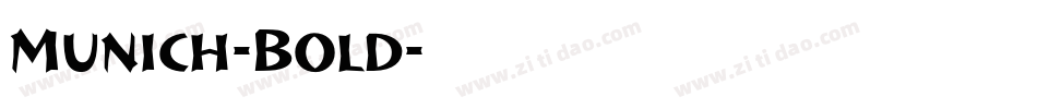 Munich-Bold字体转换