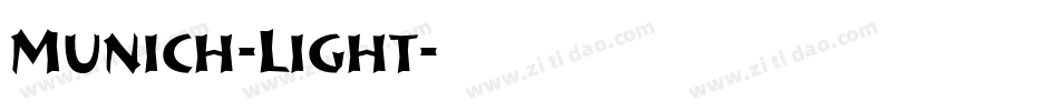Munich-Light字体转换