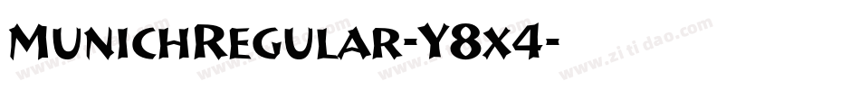 MunichRegular-Y8x4字体转换