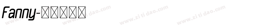 Fanny字体转换