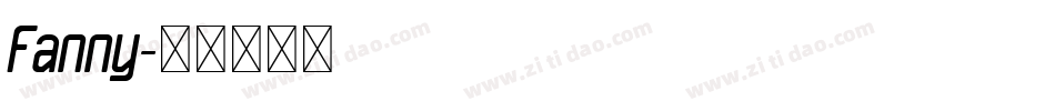 Fanny字体转换