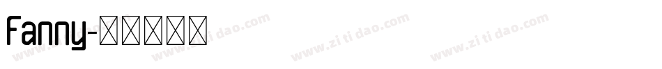 Fanny字体转换