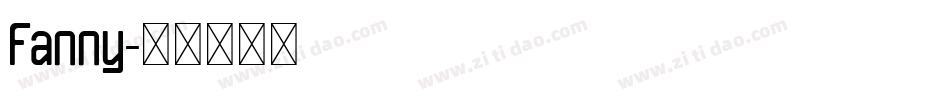 Fanny字体转换