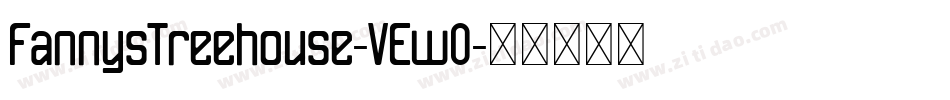 FannysTreehouse-VEw0字体转换