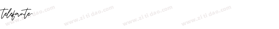 telefante字体转换
