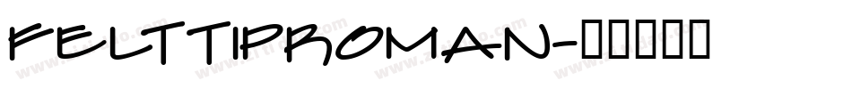 FeltTipRoman字体转换