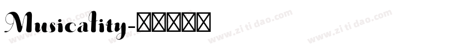 Musicality字体转换
