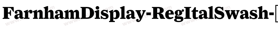 FarnhamDisplay-RegItalSwash字体转换