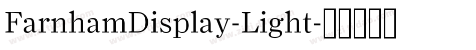 FarnhamDisplay-Light字体转换