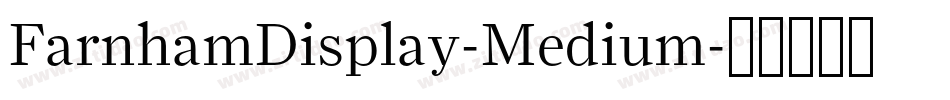 FarnhamDisplay-Medium字体转换