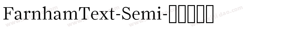 FarnhamText-Semi字体转换