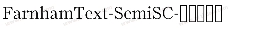 FarnhamText-SemiSC字体转换