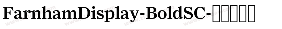 FarnhamDisplay-BoldSC字体转换